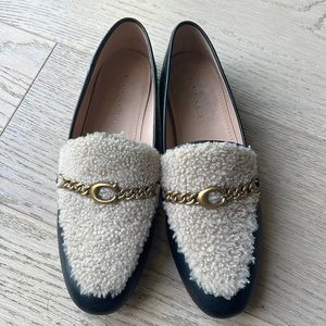 Coach sheerling loafer/mule womens size 9